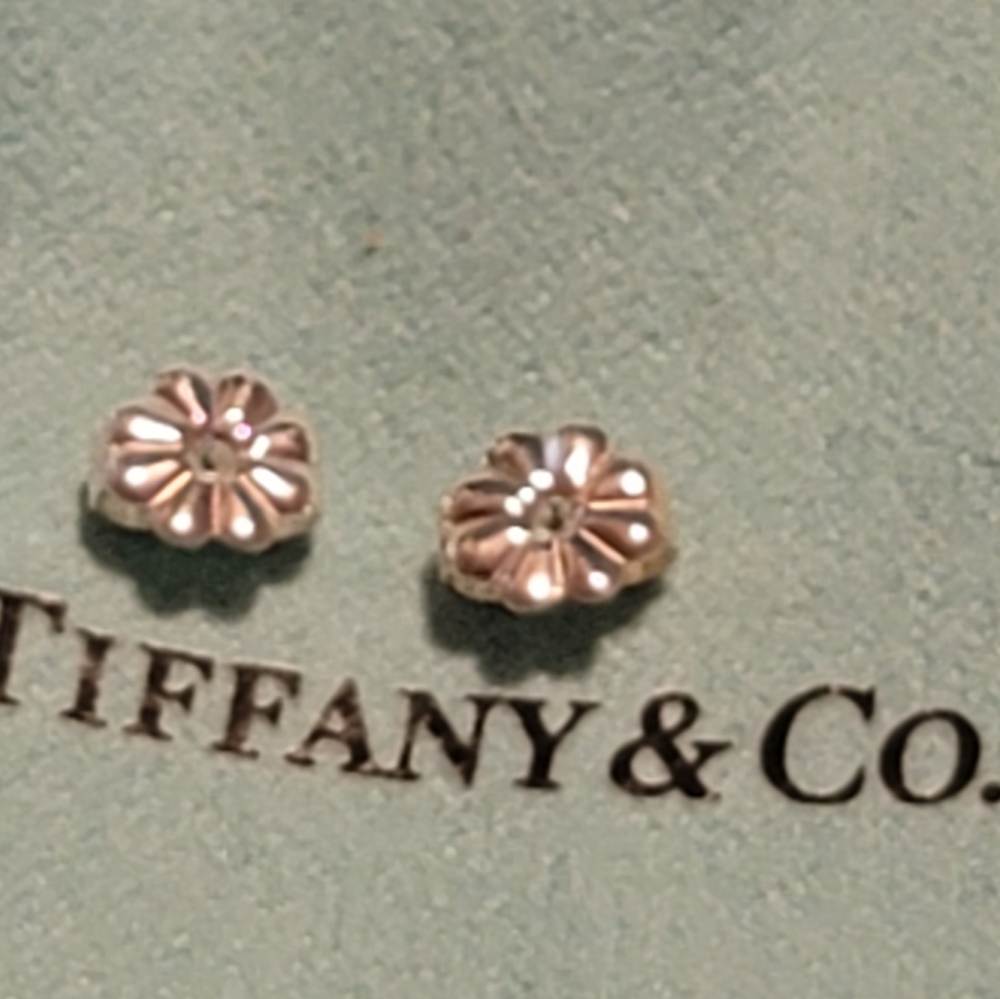 💙Beautiful Tiffany & Co. Flower Earring Backs💙 - Picture 7 of 8